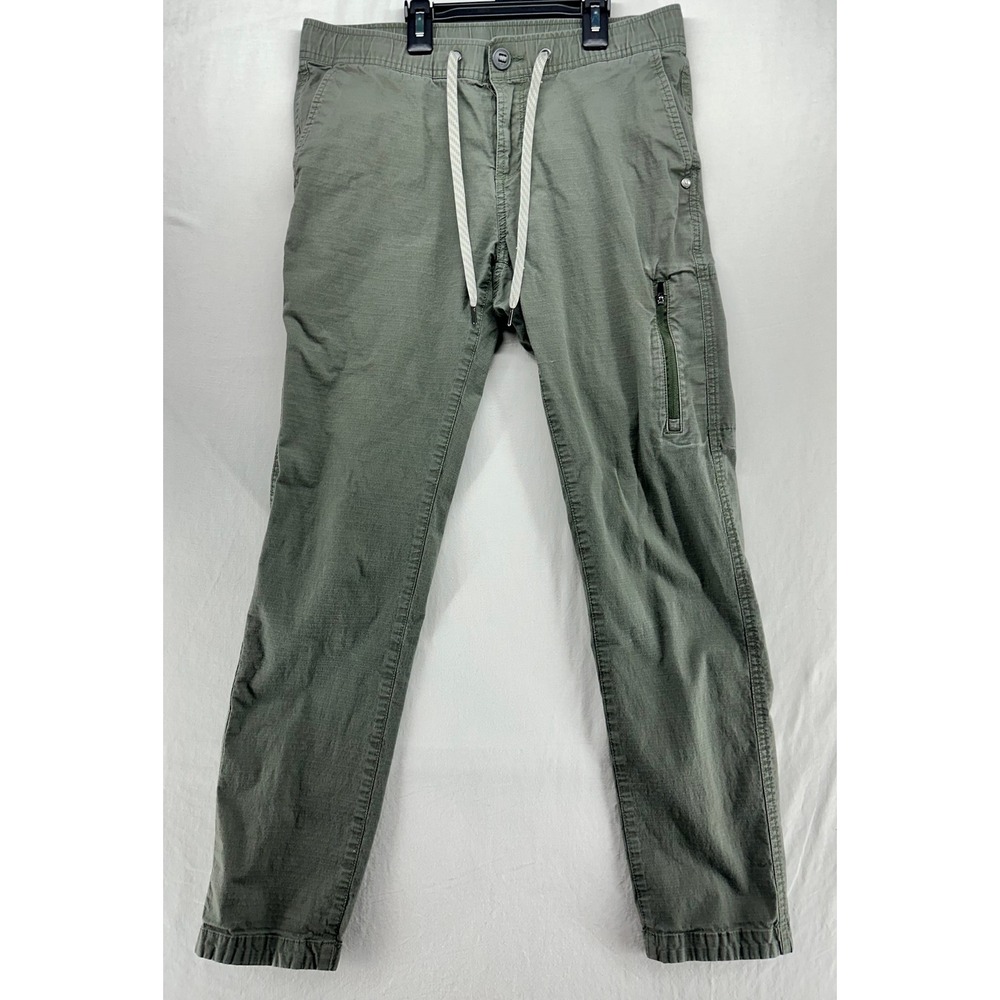 Vuori Ripstop Pants Womens Small Sage Green Olive Stretch Cotton Joggers VW401